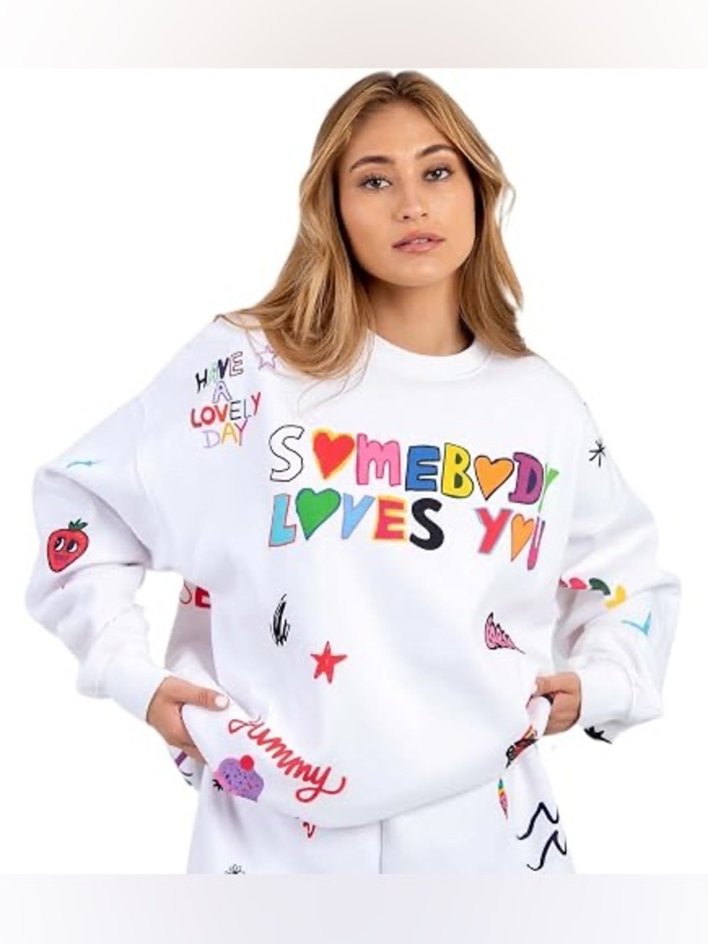 The Mayfair Group
Loves You Crewneck in White